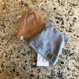 NWT Childhoods Map Beanie + Zara bear ear hat